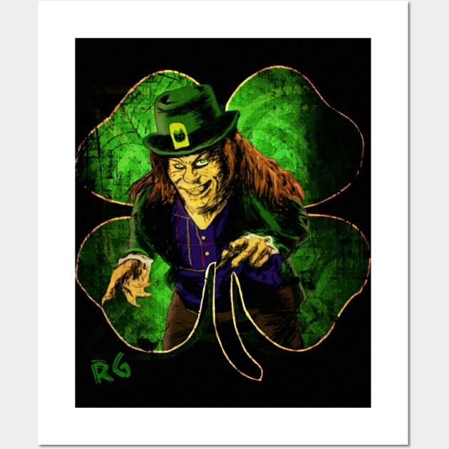 The Leprechaun Wall Art by RG Illustration